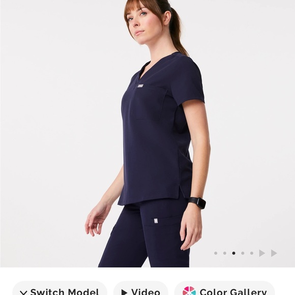 Figs Catarina One-Pocket Scrub Top - Picture 2 of 3